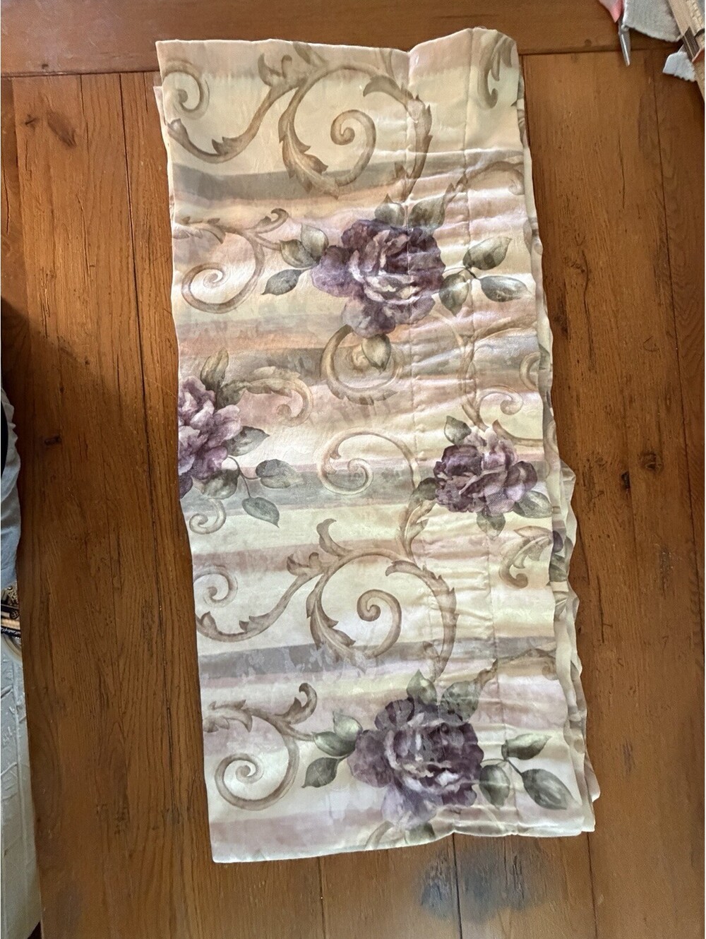 Croscill Chambord Cassis Amethyst Valance 17x78” Set Of 2 Purple Damask Valances
